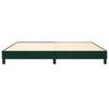 Box Spring Bed Frame Dark Green 200x200 cm Velvet