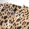 2025 Spring New Fashion Bodycon Dress with Animal Print, European & American Style for Girls