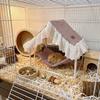 Tassel Strip Small Pet Nest Sunshade Hanging Sleeping Bed Hamster Cage House  Cage House