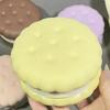 2.7 Inch Slow Rising Toy Super Soft Cookie-Shaped Squeeze Toy Realistic 3 Layers Sandwich Cookie Stress Relief Decompression Toy for Kids Adults