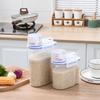 Japanese-Style Moisture-Proof Grain Storage Box - Insect-Proof Kitchen Container for Rice and Flour