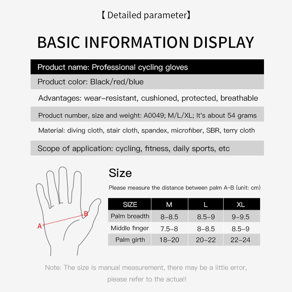 Durable And Safe New Mtb Motorbike Gloves Men Thicken Absorption Shock Pads Breathable Nonslip Gloves For Work Mountaineering Hiking Cycling