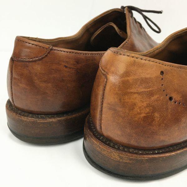Allen Edmonds Rare Greenwich Wholecut Shoes Brown size 9.5D 27.0-27.5 Vintage Men's(USED)