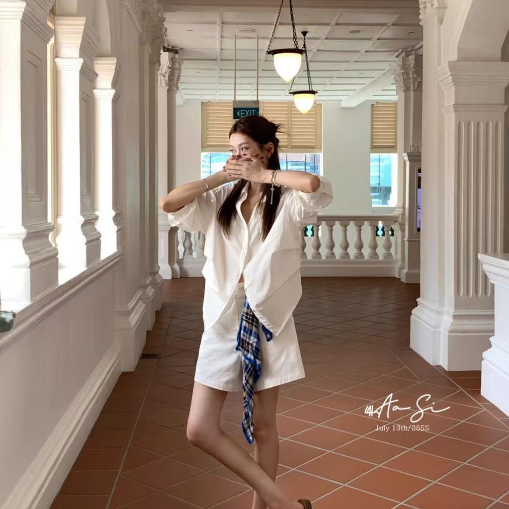 Loose-fitting Women's Spring/summer New Style Laid-back Long-sleeved Shirt Simple and Versatile Top That Goes Well with Everything