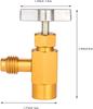 1/4 Thread Adapter R-134a Refrigerant Can Dispensing Bottle Tap Opener Valve 60*35mm Car Air Conditioner Auto Car Accessories