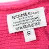 Excellent HERMES Gloves Heaven Chaine d'Ancre Motif Knit Gloves Pink Cashmere S Used