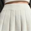 Women's Knit Mini Skirt Spring and Autumn High-waist Pleated Skater Skirt Knit Short Skirt