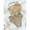 Women One Piece Swimsuit One Shoulder Swimwear Female Bandage Sexy Bathing Suit Beachwear Swimming Suits