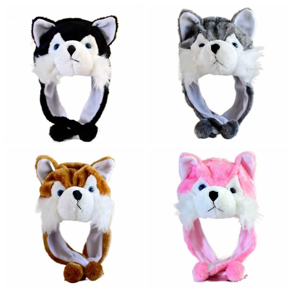 Panda Husky Kids Plush Animal Hat Yellow Baby Duck Novelty Party Cap Cozy Funny Hat  Winter
