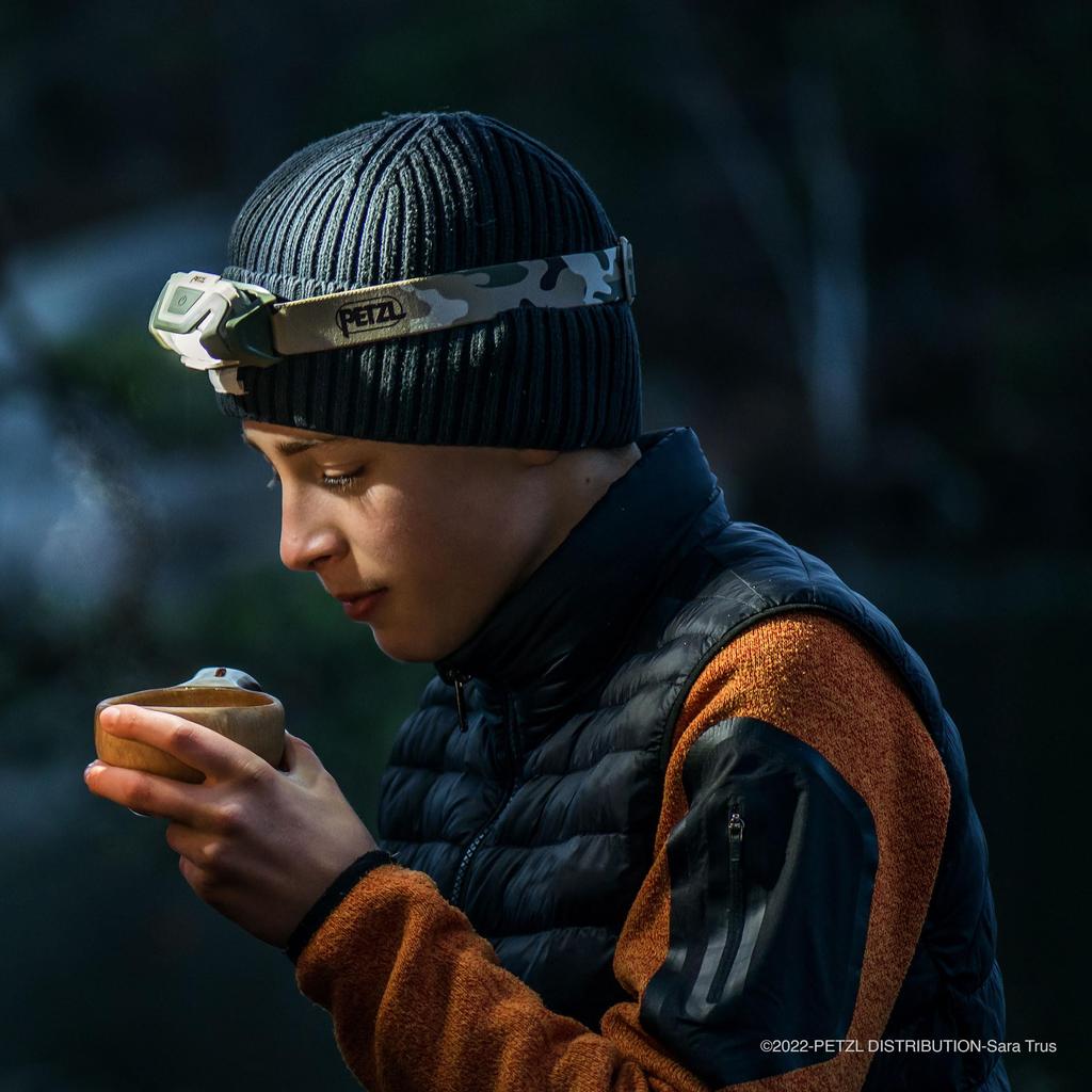 Petzl Aria 1 RGB Black Waterproof and Dustproof Compact Headlamp (E069BA00)