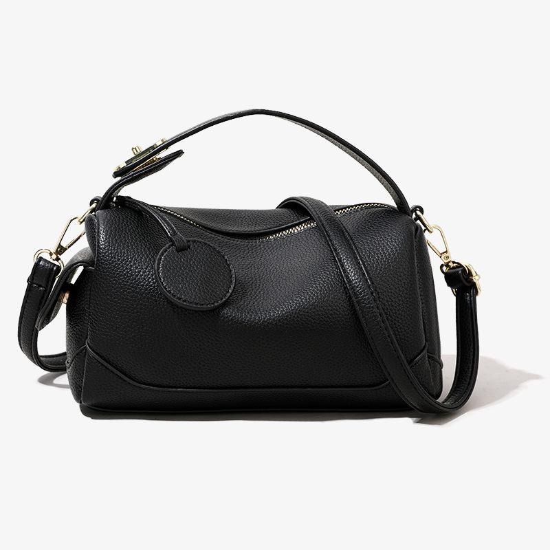 Women's Large Capacity Commuting Light Luxury Soft Leather Bag, Niche Pillow Bag, European Style Hand-held Crossbody Women's Bag