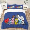 3Pcs Kawaii Friends Together Bedding Sets For All Sizes New 3D Printed Bed Cover Comforter Duvet Cover Pillowcase Bedroom Decoration