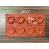8cavity Flower Silicone Cupcake Oval Doughnut Mold MuffinChocolate Moulds for Baking Mini Dessert Kitchen DIY Cooking Tools Tray