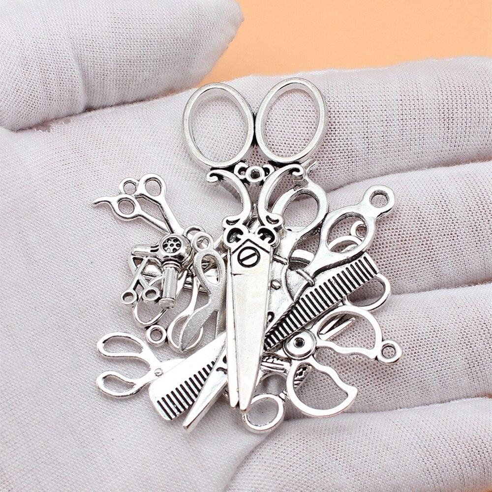 

12 шт./компл. ножницы Подвески Аксессуары для ювелирных изделий Ювелирные изделия Подвески Diy