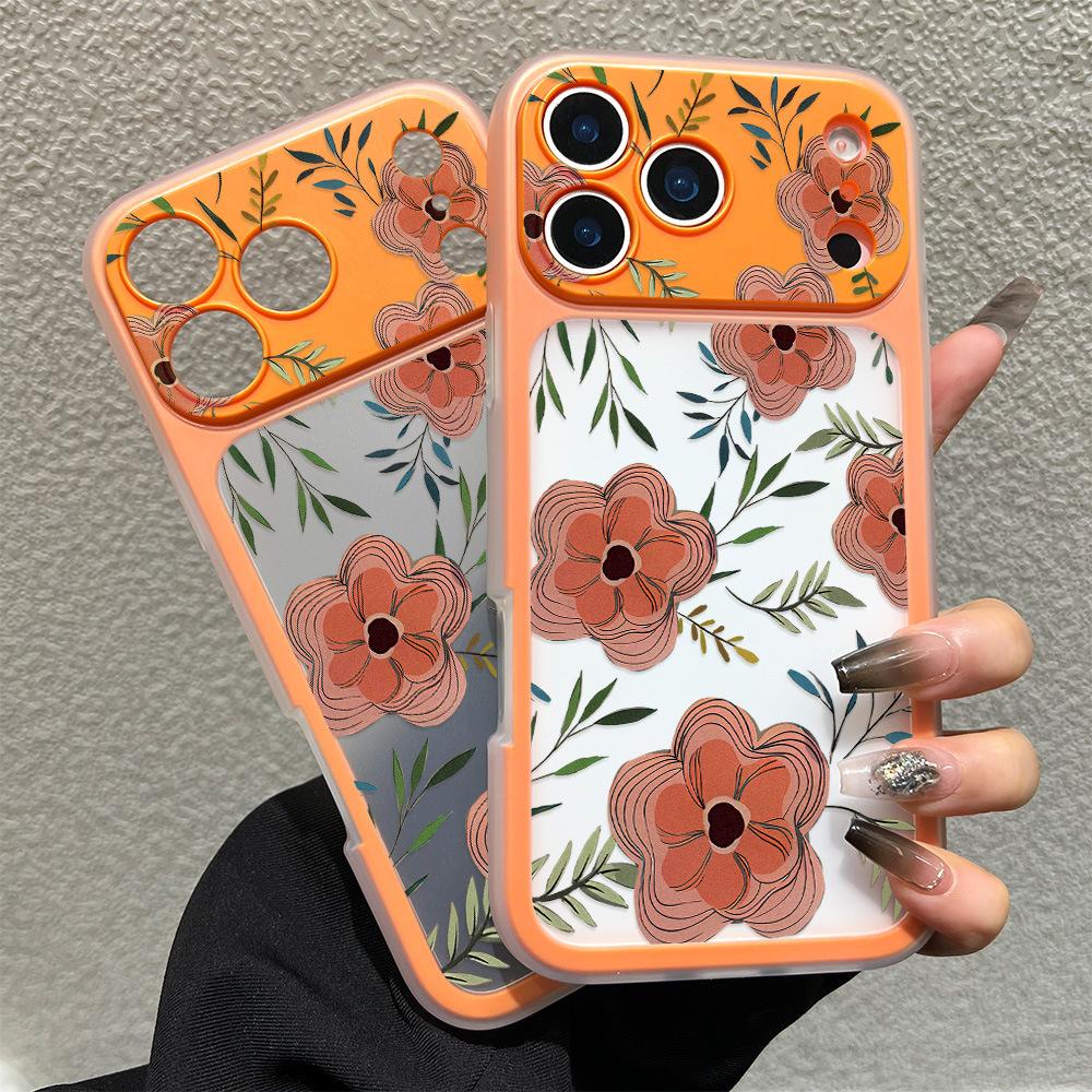 Applicable to iPhone17promax small fresh flower two-in-one mobile phone case Apple 16 niche 15 generation hair fine hole