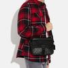 New COACH Hudson Coated Canvas With Natural Pebbled Leather Shoulder Bag Crossbody Bag Medium Size Men's Black CB846-QBMI5