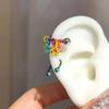 Punk Dopamine Shiny Star Tassel Colored Ear Bone Studs for Women Creative Luxury  Allergy Prevention Earrings Jewelry Gifts 2026