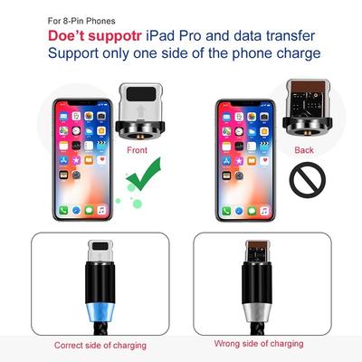 Magnetic Cable Plug Type C Micro USB Lightning Magnetic Charging Cable Plug Magnet Charger Cord Plug