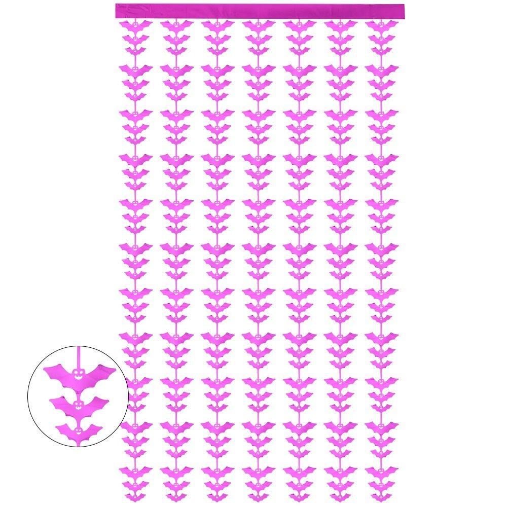 1M*2M Colorful Halloween Rain Silk Curtain Bat Curtain Backdrop Curtains Door  Scene Arrangement