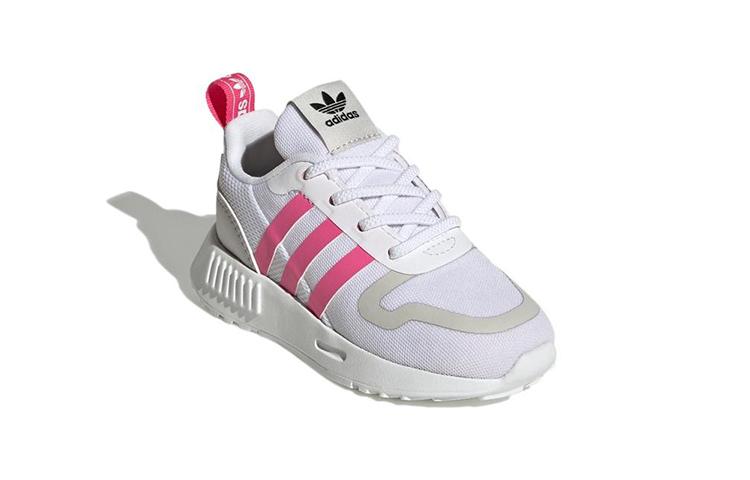 Adidas Originals Multi Abrasion Resistant Breathable Low top Casual Shoes White Gray Pink Infant And Toddler GX4261