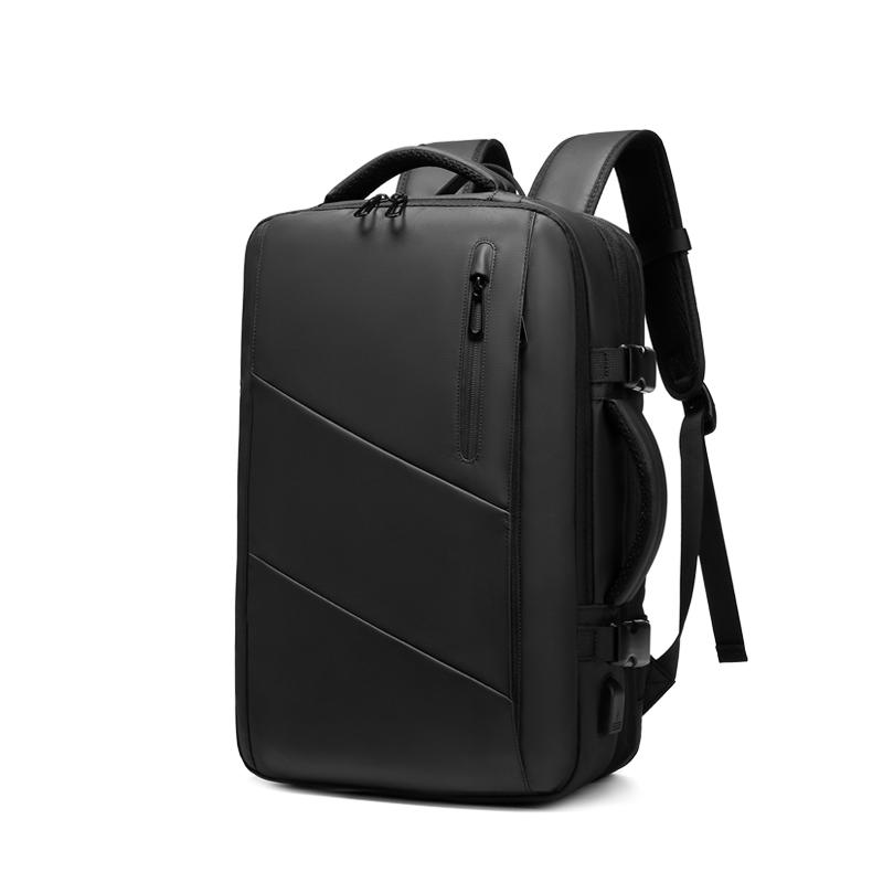 Reiserucksack für Männer Erweitern 39L Business 17 Zoll Laptop-Rucksack Rucksack USB-Aufladung Wasserdichter Wander-Outdoor-Rucksack