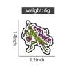 Girl Dinner Enamel Pins Cartoon Praying Mantis Brooch Lapel Badges Cute Insect Feminist Women Power Jewelry Gift for Friends