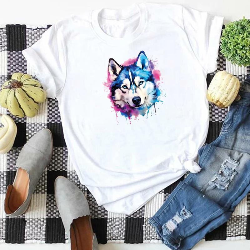 Winter Wolf Patch Decals Animal Jeans Fashion Diy Accessory Sticker Heat Press Appliqued Stripes Patches For Clothing Vinyl