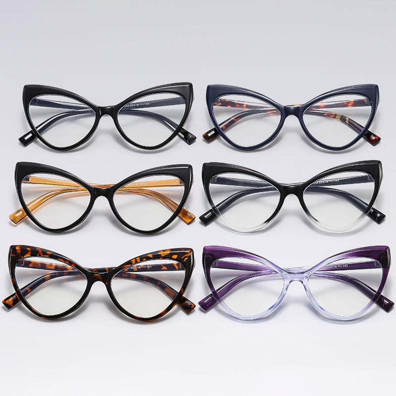  New Cat Eye Glasses Frames Women Optical Fashion Anti Blue Light Computer Glasses