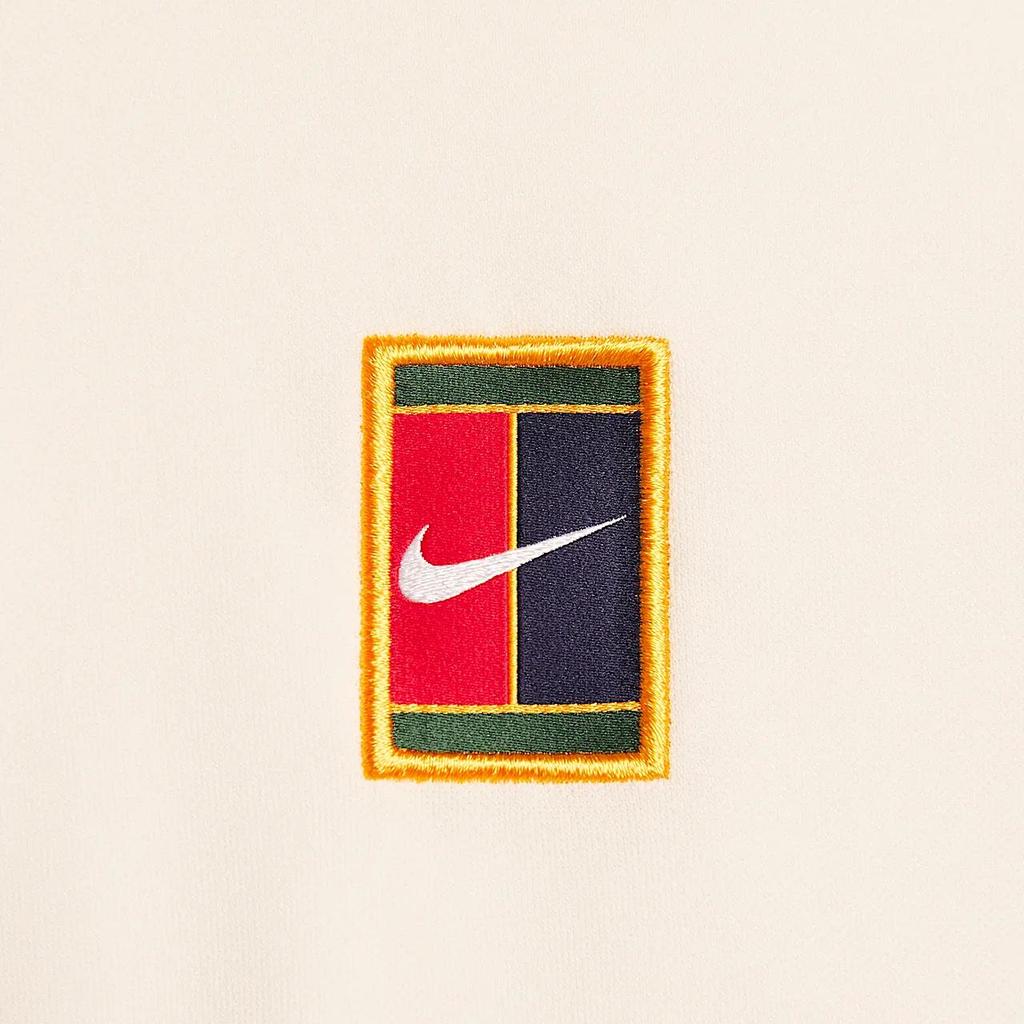 Nike Court Heritage Fleece Reißverschluss Stehkragen Langarm Jacke Herren Jacken Hell-Elfenbein Mitternachtsblau Hell-Tiefrot FZ6926-110