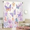 2D Flat Printing  JIT 2pcs   Curtains (Without Rod) Butterfly Symphony Popular Curtain Fabric Versatile 100% Polyester Curtains