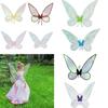 Party Favor Cosplay Costume Dress Up Props Butterfly Fairy Wings Costume Women Girls Sparkle Princess Angel Wing for Halloween