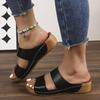 Women's Thick Soled Slippers with Round Toe Breathable Sandals
