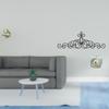 Brass Tea Pet Figurine Metal Wall Art Decor Floral Statue for Bedroom Home Office Patio Indoor