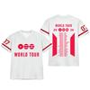 Fashion Sports Jersey Women Short Sleeve Casual Top with Printed Graphics and Numbered Sleeves Comfortable Fit for Everyday Wear