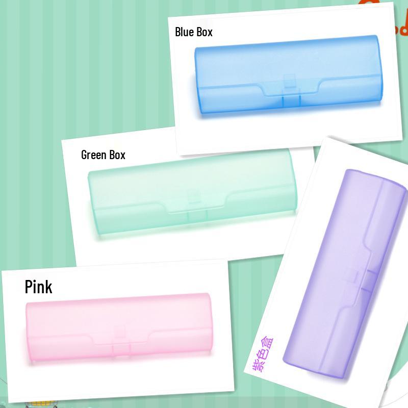 

Ultra-Light Frosted Plastic Eyeglass Storage Case 15cm x 5.5cm x 3cm
