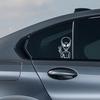 G181 Car Stickers 9.2X15.4CM Vinyl Decal UFO Cartoon Alien Peace Sign Interesting Car Decorative Black / Silver/Laser
