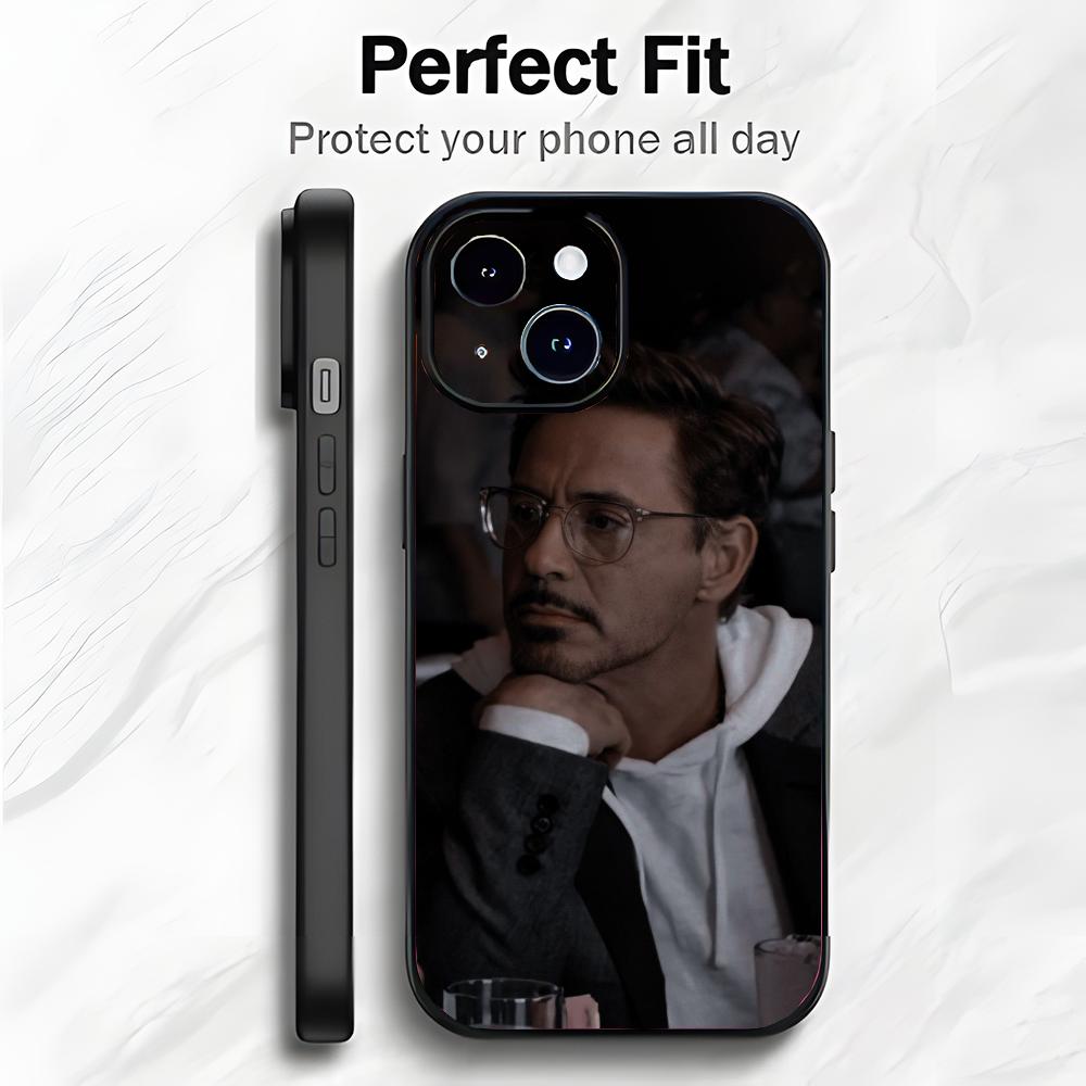 Hollywood-Schauspieler R-Robert Downey Jr Handyhülle Handyhülle Weiche Verpackung Leicht Für iPhone17 16 15 14 13ProMax