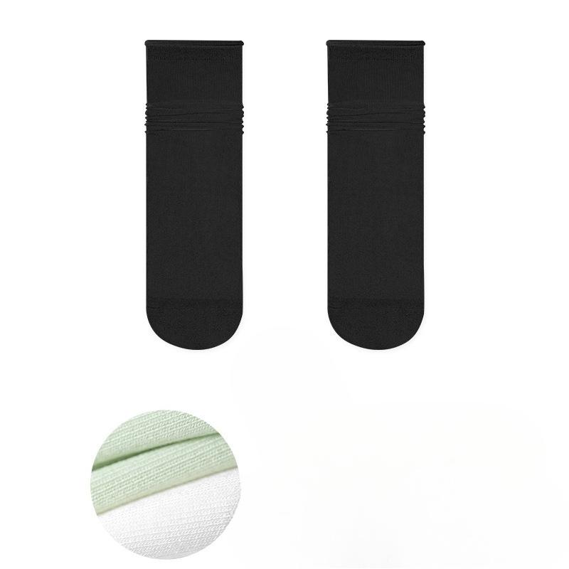 Ladies Spring and Summer Thin Month In The Tube Boneless Ice Ice Pile Socks