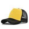 Customized Logo Hard Top 5 Panels Mesh Baseball Cap For Men Women Advertising Cap Breathable Sun Hat Solid Color Visor Gorra