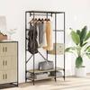 VidaXL Clothes Rack with Shelves Sonoma Oak Engineered Wood, Coat Rack, Clothes Rail, Garment Rack At 847860