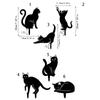 Durable Cat Metal Statues Iron Art Garden Cat Ornaments 6-style Cat Garden Stakes  Lawn Decor
