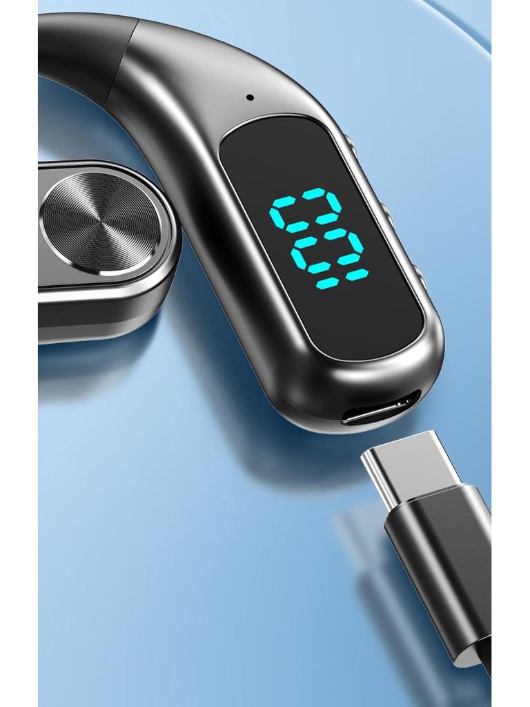 Universeller kabelloser Bluetooth-Kopfhörer mit Ohrbügel, Anrufer-ID und langer Standby-Zeit
