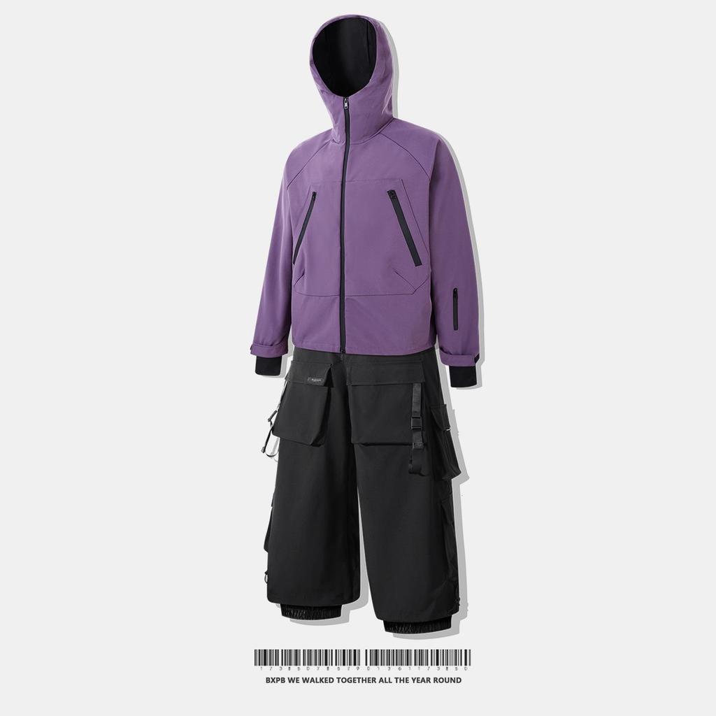 Northeast Snow Town Waterproof Ski Suit Set, Unisex, Single/Double Board, Cotton-Padded, Warm & Professional.