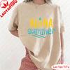 Aloha Summer Pineapple Tropical T-Shirt  Cute Pineapple Print Tops Pineapple Lover T Shirt Summer Fruit Pattern Clothes