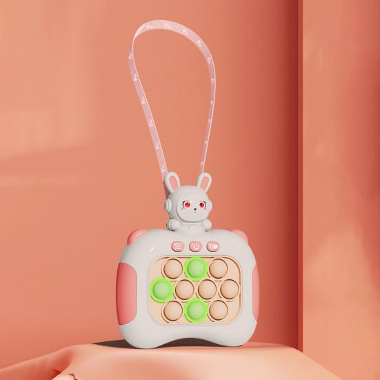 Push Bubble Game With Lanyard Light Up 4 Modes Handheld Funny Kids Adults