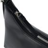 Calvin Klein Metallic Monogram Leather Shoulder Bag Medium Women bags Space-Black 4F3263G-UB1
