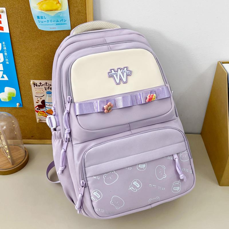 Schoolbag backpack for women's small fresh junior high school primary school students 45th and 6th grade girls backpack New student schoolbag