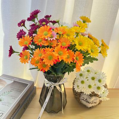 21 Heads Of Sunflowers Small Daisies Bouquets Of Chamomile Wedding Decoration Materials Home Decoration DIY Artificial Flowers C