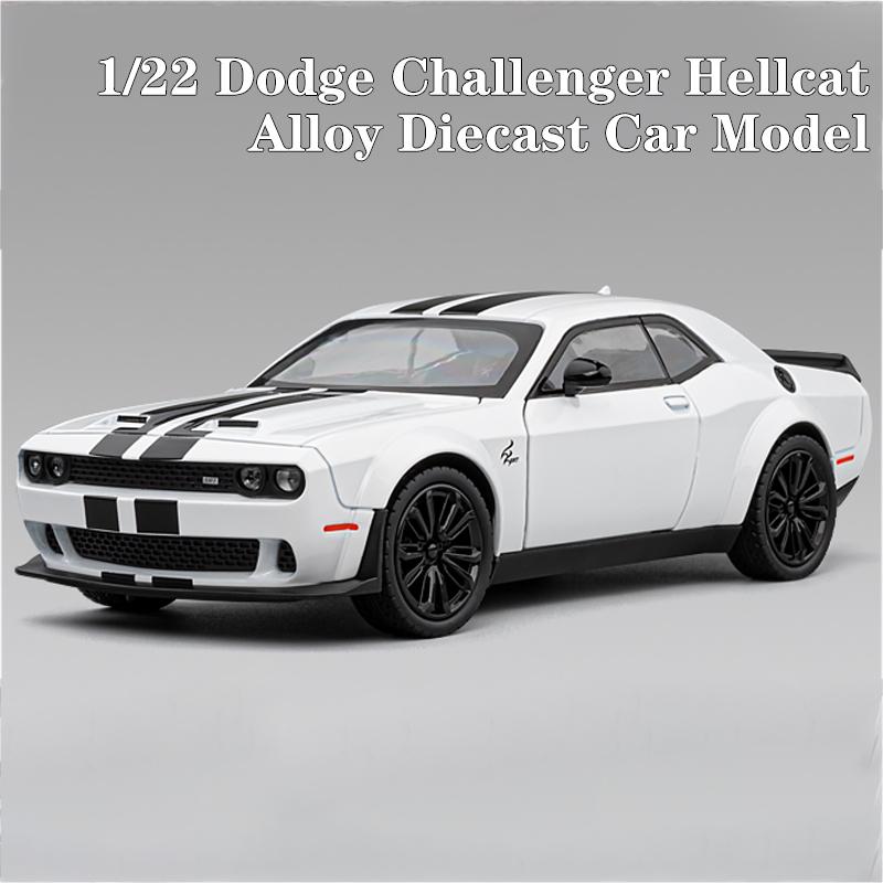 1/22 Scale Dodge Challenger Redeye Hellcat Super Muscle Sports CarAlloy Metal Diecast Car Model Birthday Gift Collection Decoration