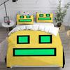 Geometry Dash Beding Sets Warm Comforter Quilt Bed Cover Soft Duvet Cover Pilow Case Sets Children Kids Adult People Sized Dimensions